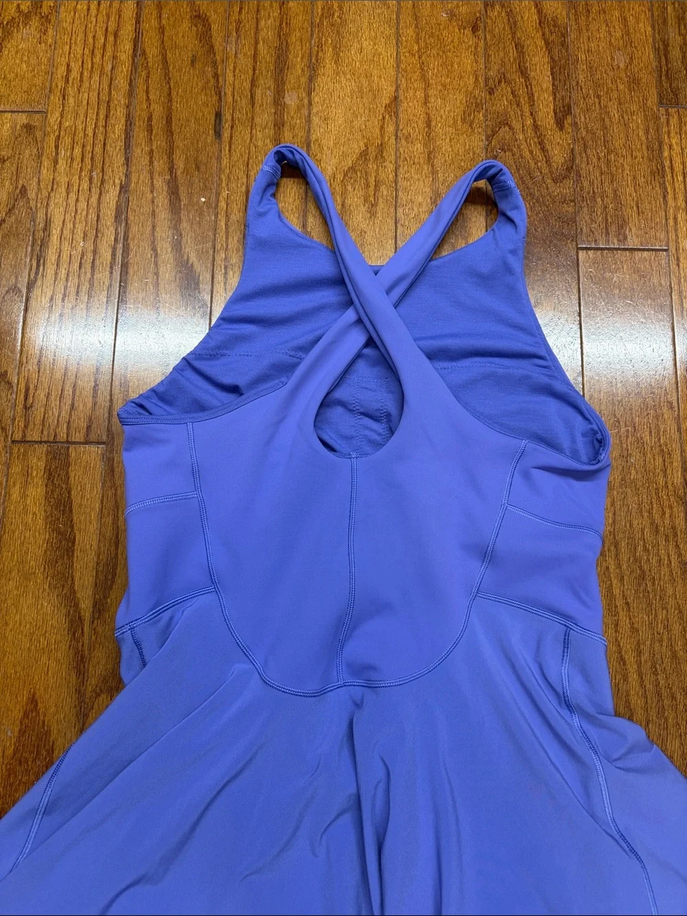 lululemon athletica Lavender Backless Cross-Back Skater Dress